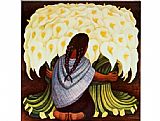 The Flower Seller by Diego Rivera